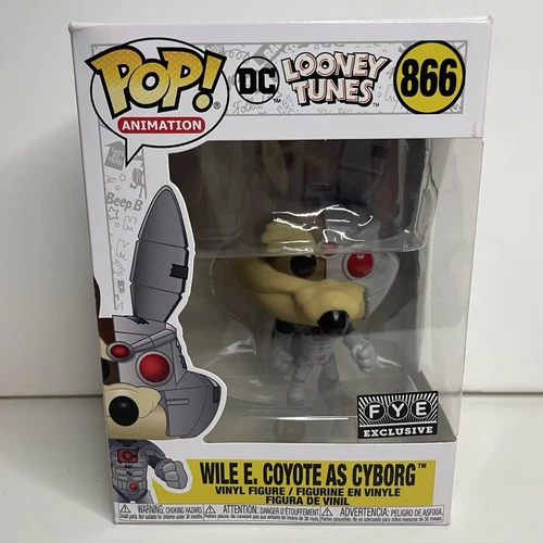 Funko Pop Looney Tunes Wile E. Coyote as Cyborg FYE Exclusive #866 w. protector