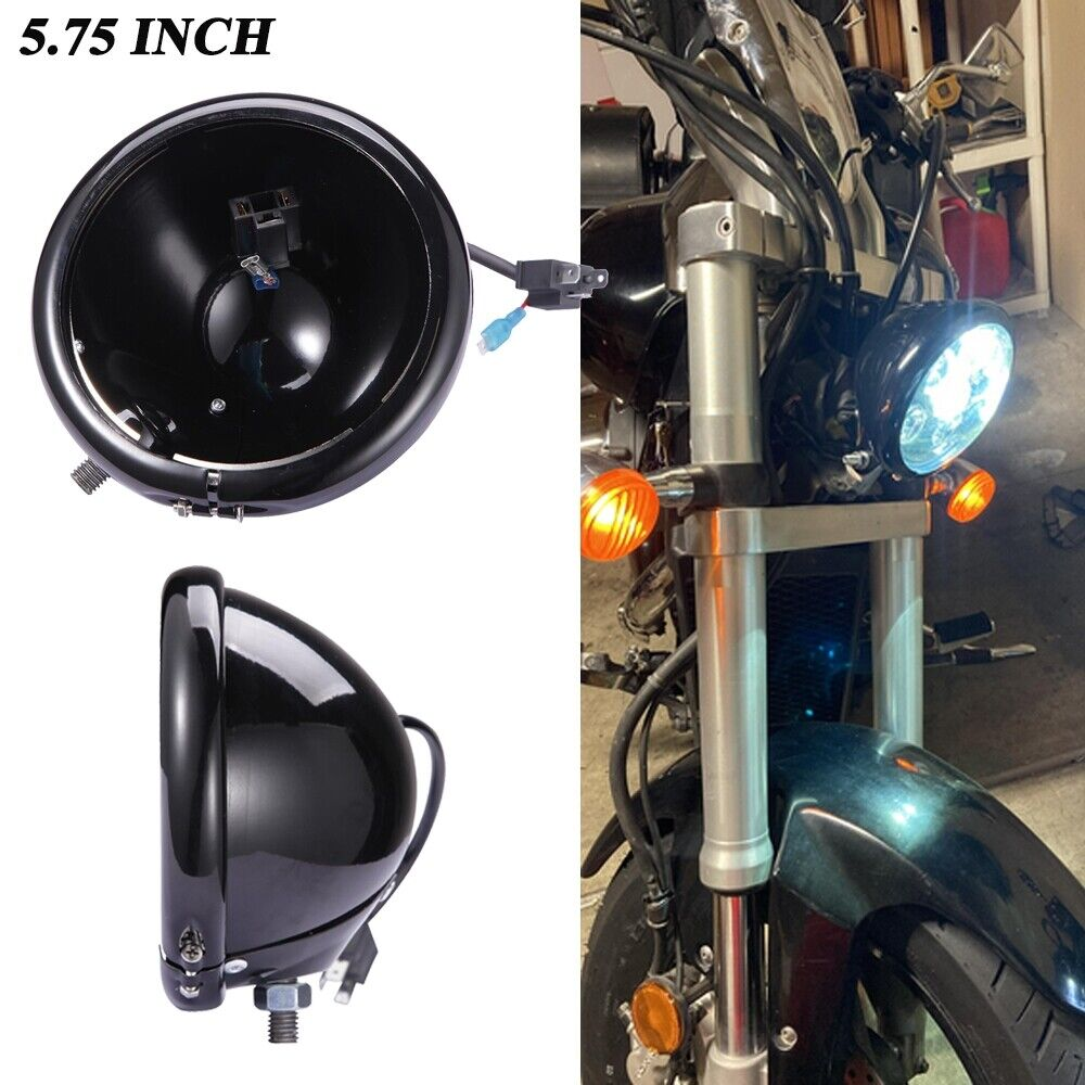 5.75 inch Motorcycle LED Headlight Housing Cover For Honda Shadow