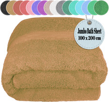 Extra Large Super Jumbo Bath Sheet 100x200cm Egyptian Cotton Soft XXL Bath Sheet