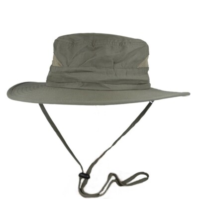 Leichter Safarihut: Breite Krempe Mesh Bucket für Herren/Damen: Sonnenschutz, Hut