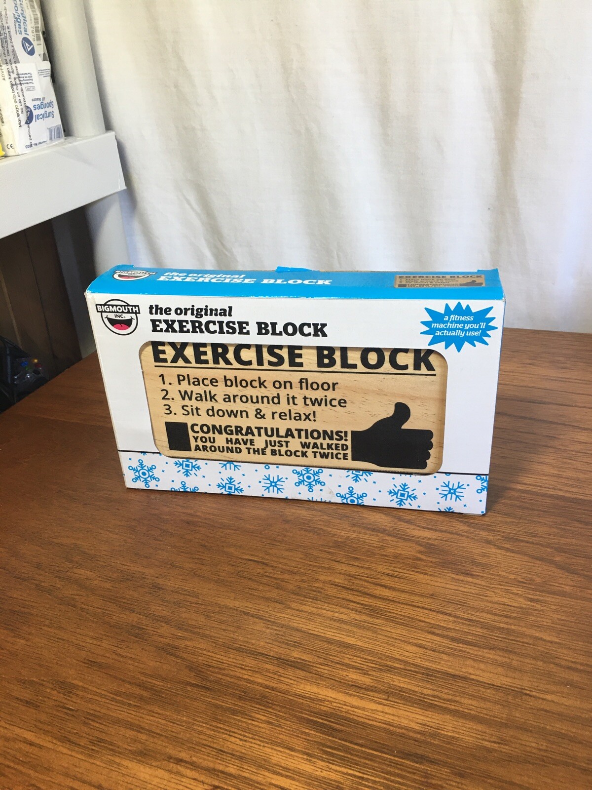 Novelty Exercise Block Joke Gag Gift - For Those Who Want To Avoid The ...