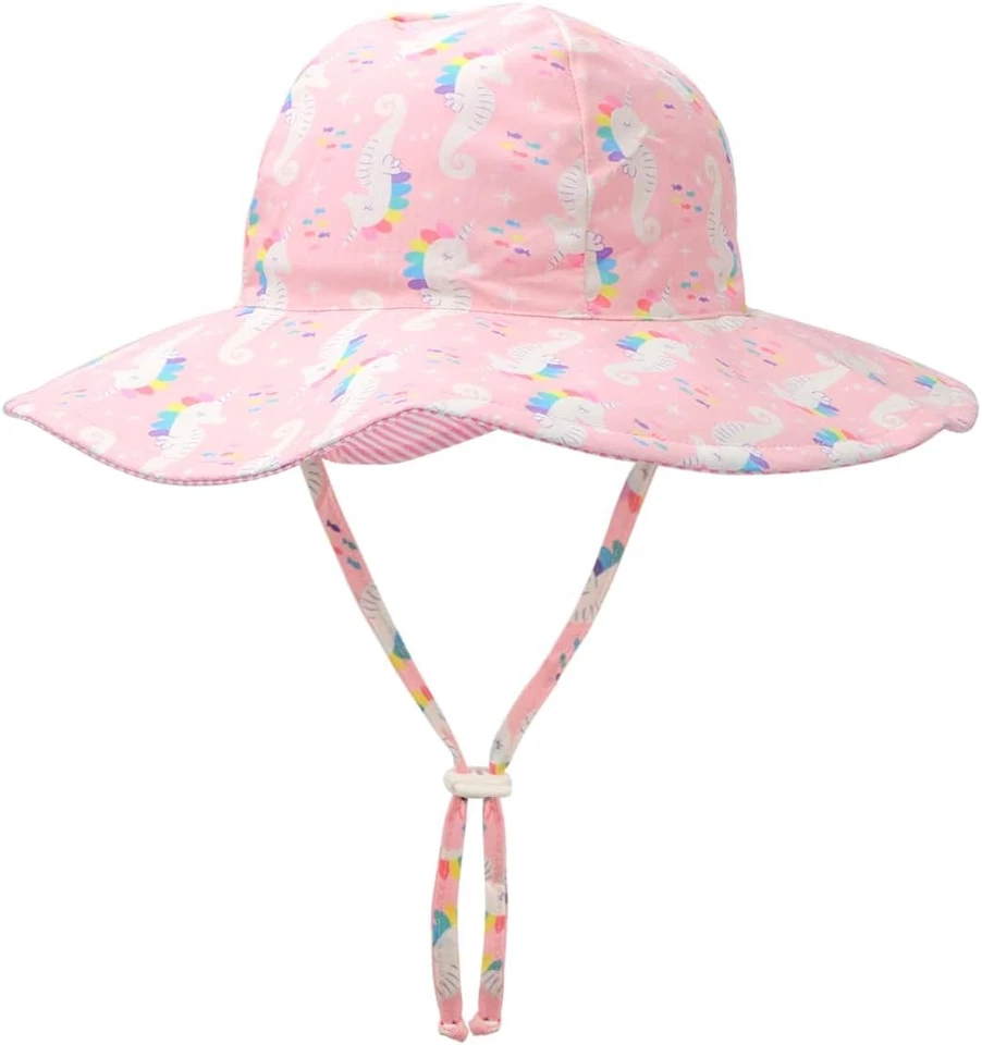 Шляпа от солнца для мальчиков и девочек, детей ясельного возраста летняя широкополая шапка для Ou упаковка 2 шт. - Изображение 3 из 4