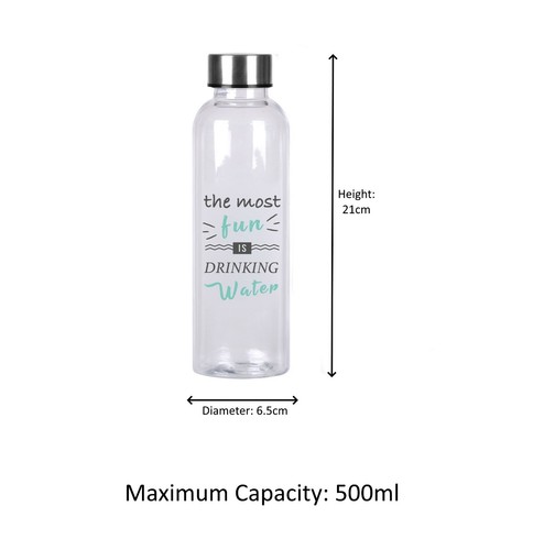Motivational Water Bottle 500ml Sports Portable Leakproof Plastic Gym OFFER - Picture 30 of 40