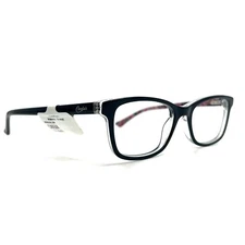 Candie's CA0504 005 Eyeglasses Frames Black Round Full Rim Cat Eye 51-17-135