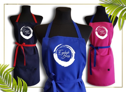 Eyelash Boss / Apron / HTV print / Multiple Colors - Picture 4 of 10