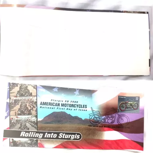 2006 STURGIS SD AMERICAN MOTORCYCLES NATIONAL FIRST DAY ISSUE STAMP ENVELOPE