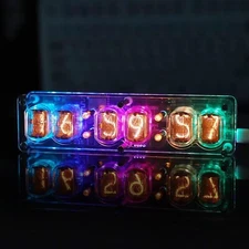 Nixie Clock, Ex-USSR IN12 Clock with 6 Tubes, WiFi Timing, 12/24 Hour Switchi...