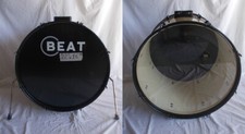 BEAT grancassa batterìa 22" x 16" FINITURA Acero (rullante timpano tom  SVENDITA