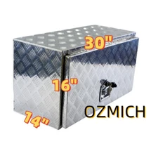 Aluminum Tool Box Truck Pickup Underbody 30"x 14"x 16" Trailer Storage Toolbox