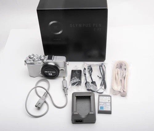 Olympus PEN E-P7 20 MP Digital Camera - Silver (Body Only)