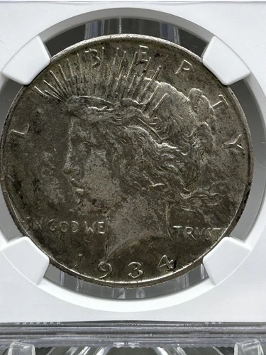 1934-S Peace Dollar - NGC XF! - 24338