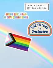 Gay Pride 4pc Sticker Pack