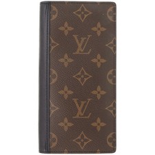 AUTHENTIC LOUIS VUITTON M69410 Monogram Macassar Portefeuille Braza long wallet