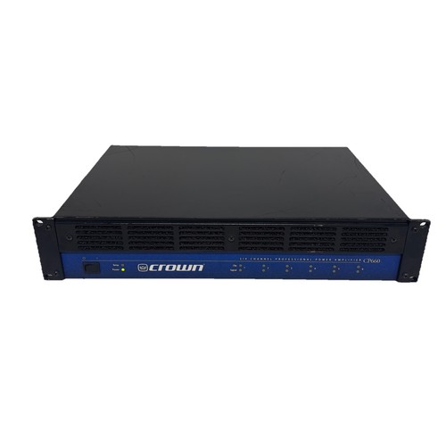 Crown CP660 6 Six Channel Professional Power Amplifier 60D Warranty W/Power Cord