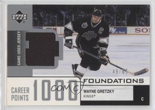 2002-03 Upper Deck Foundations Jerseys Silver 49/85 Wayne Gretzky #WG HOF 2d8