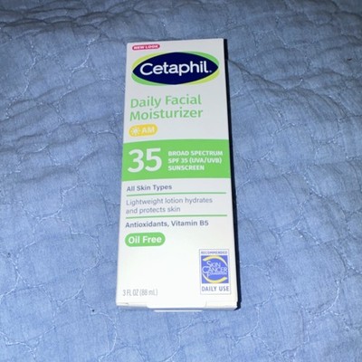 Cetaphil Daily Facial Moisturizer Oil-Free Broad Spectrum SPF 35 3 fl oz