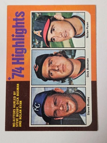 1975 Topps - '74 Highlights Nolan Ryan, Dick Bosman, Steve Busby #7