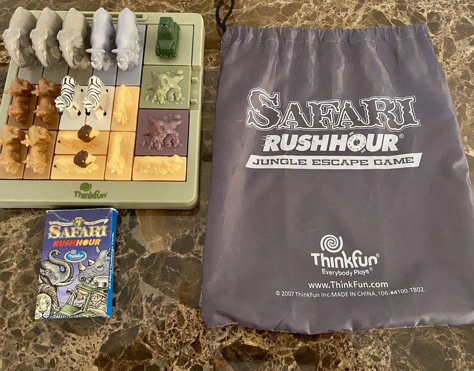 Thinkfun Games SAFARI: RUSH HOUR JUNGLE ESCAPE Game COMPLETE - Image 4 of 4