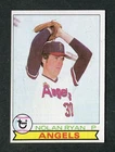 Nolan Ryan California Angels Hall of Fame 1979 Topps MLB Baseball Card #115