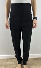 ROMEO GIGLI Wool Rayon Striped Flare Pants 44 M/L Plisse Vintage 80 90  s High