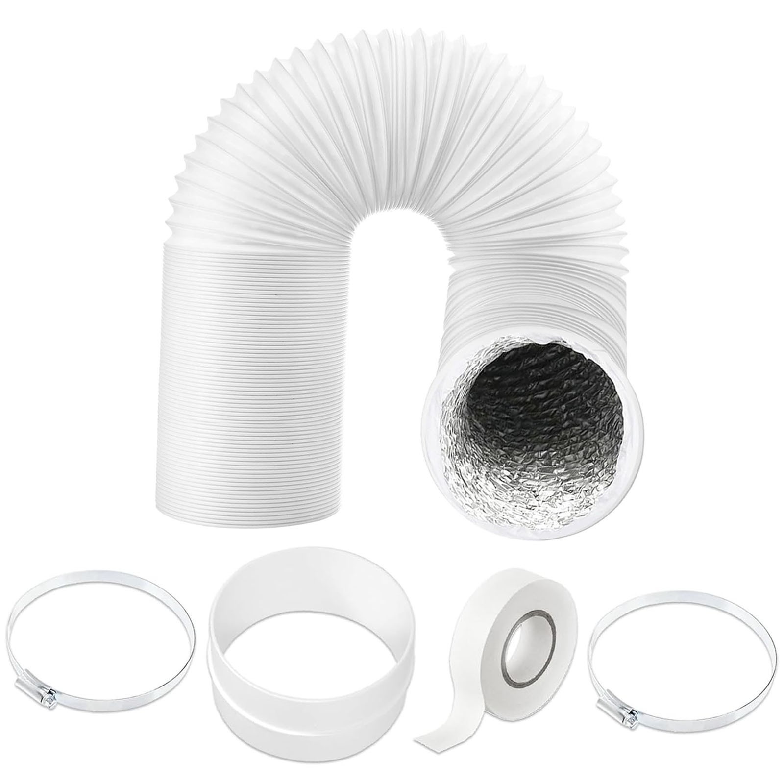 Vent Hose Extension Kit UNIVERSAL Air Conditioner Insulated AC Pipe 6m 5"" 125mm