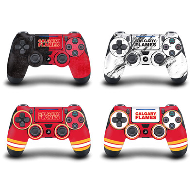 NHL CALGARY FLAMES VINYL SKIN FOR SONY PLAYSTATION 4 PS4 DUALSHOCK 4 CONTROLLER