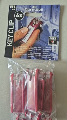 Durable Key Clip 6 x Schlüsselanhänger NEU & OVP