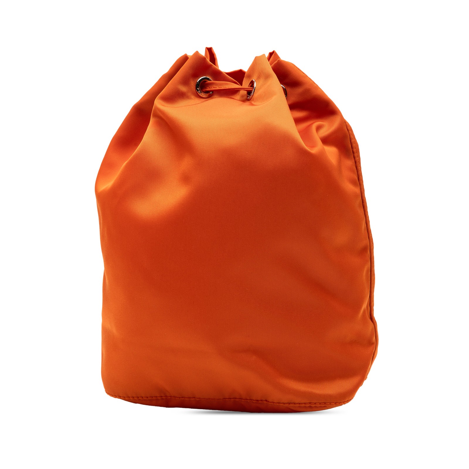 Authenticated Prada Tessuto Drawstring Pouch Oran… - image 2