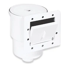 Swimline HYDROTOOLS Standard ABS Thru-Wall Skimmer Kit, White - Includes Retu...