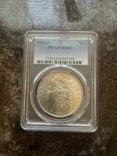 1884-O $1 Morgan Silver Dollar PCGS MS 65