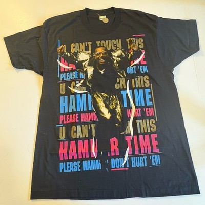 MC HAMMER U Can t Touch this Rare Vtg Tour Shirt Single Stitch XL rap Tee