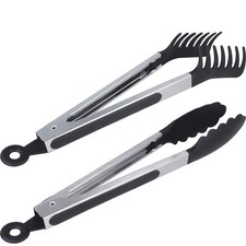 Nudel- und Servierzange Set, 2 Stück, Edelstahl und Kunststoff, 28 cm, 731262