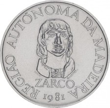 Portugal 25 escudos 1981 Madeira Island AU-UNC (KM # 4)