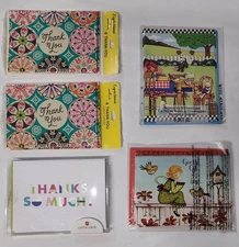 Lot of 5 Thank You Cards and Notecards with Envelopes