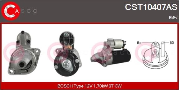 STARTER CST10407AS FOR BMW 3/E91/E90/Convertible/E92 N43B20A N46B20B 2.0L 4cyl - Image 2 of 4