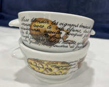 PILLIVUYT France French Onion Soup/Gratin Bowl Set-2 bowls