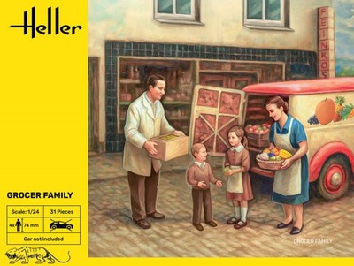 Heller 82758 Händlerfamilie / Grocer Family - 1:24