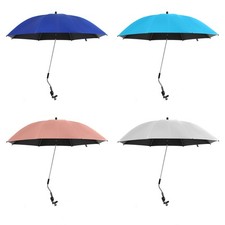 2Pcs 48'' Beach Umbrella with Clamp, 360  Adjustable UPF50 for Beach Chair