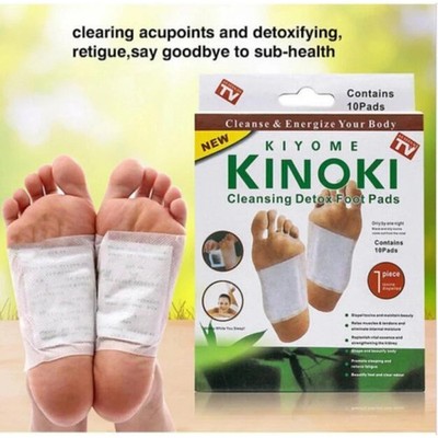 KINOKI Cleasing Detox Foot Pads & Patches 1Box 10PCS - Ready Stock