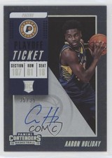 2018-19 Panini Contenders Variation Playoff Ticket 35/35 Aaron Holiday Auto 1a07