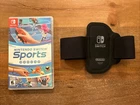 Nintendo Switch SPORTS Game with Leg Strap Cartridge with Case