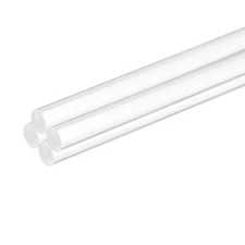 4 PCS 5/16x10 inch Clear Acrylic Round Rods Plastic Dowel Sticks for DIY