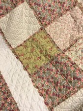 Vintage Blanket Blossom Patchwork Quilt Set SZ Twin