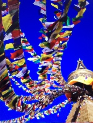 3m Schnur Vajrasattva Mantra 10 Gebetsfahnen Tibetisch Buddhistisch Religiös Deko 