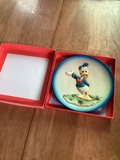 Disney Four Star Collection Donald Duck Anri Plate In Original Box