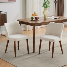 Dining Chairs Set of 2, Modern Upholstered Fabric Dining Room Chairs for Kitchen