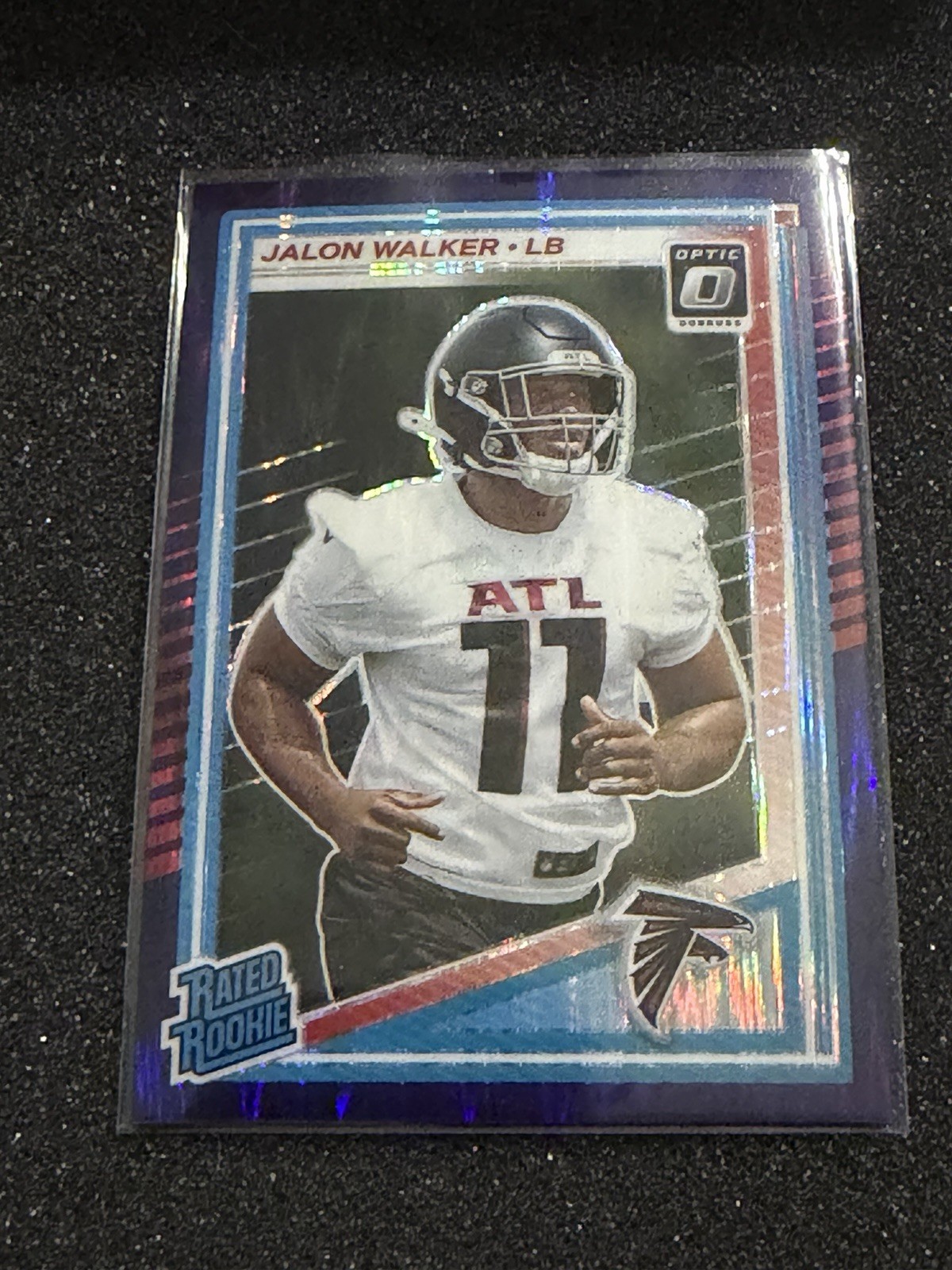 2025 Panini Donruss Optic - Rated Rookie - Jalon Walker - #290 - Purple Shock
