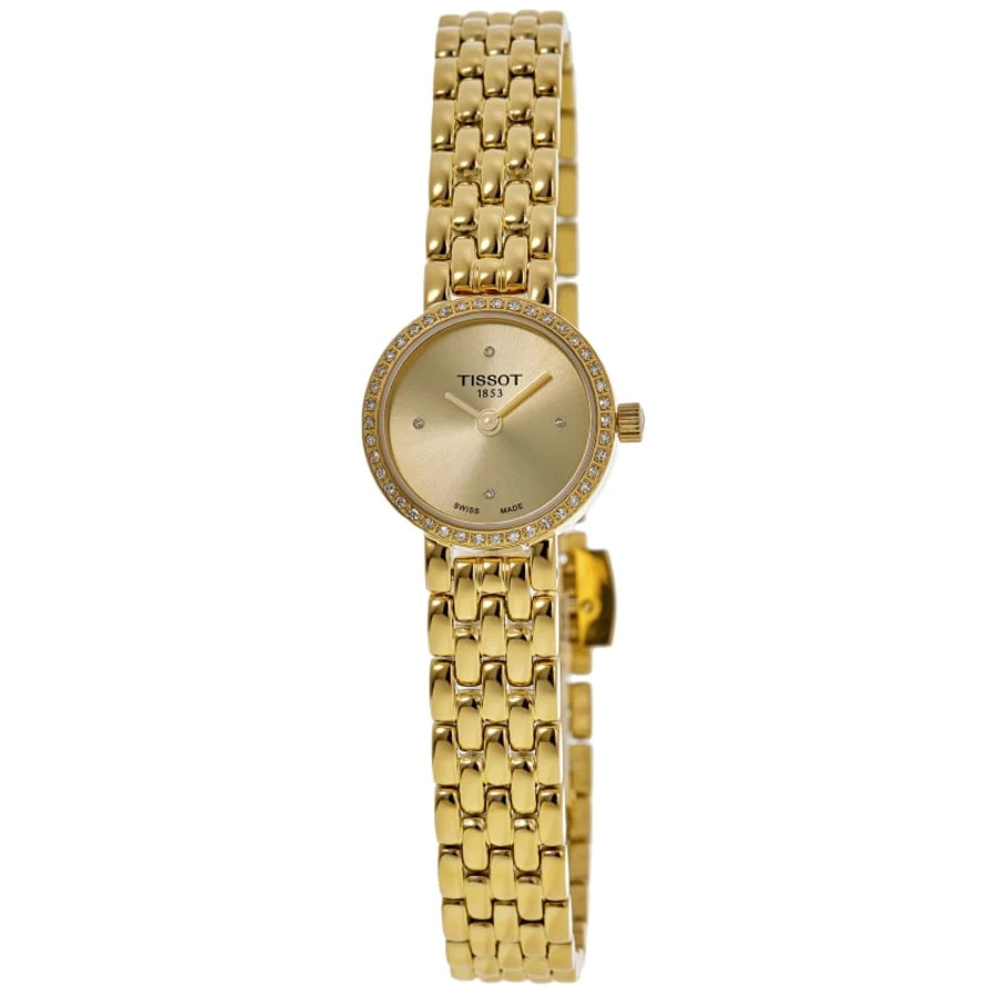 New Tissot Lovely Round Quartz Champagne Dial Women Watch T140.009.63.026.00