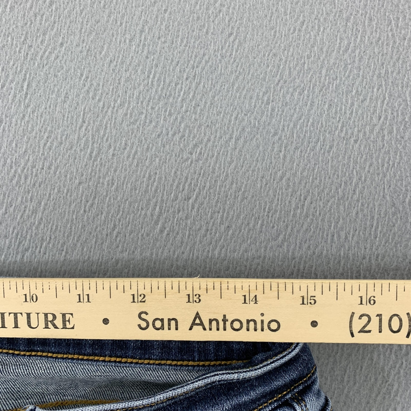 Judy Blue Jeans Womens 11/30 Blue Skinny Fit Button Fly Raw Hem Stretch Denim