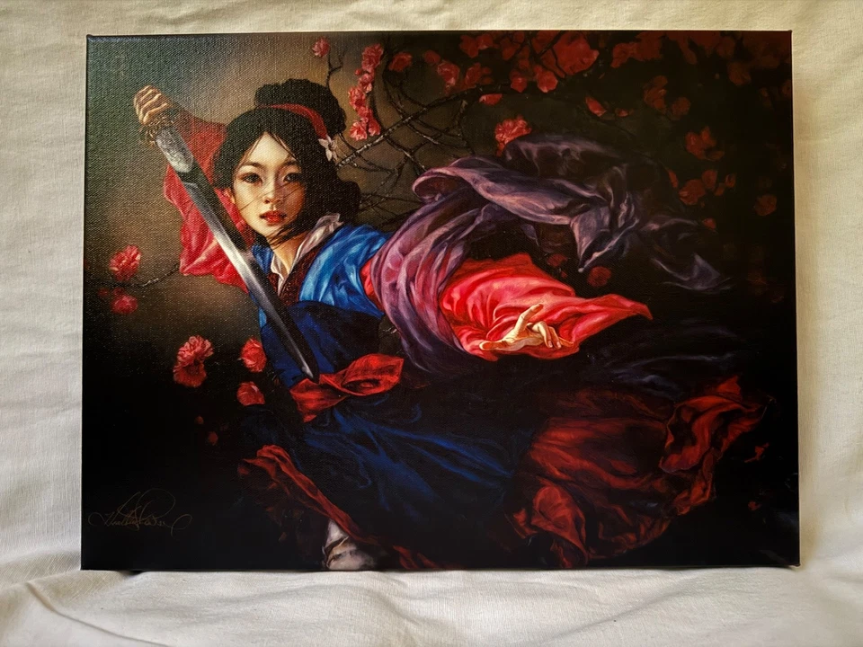 Mulan The Elegant Warrior Disney Fine Art  LIMITED EDITION DISNEY CANVAS ART  - Image 2 of 3